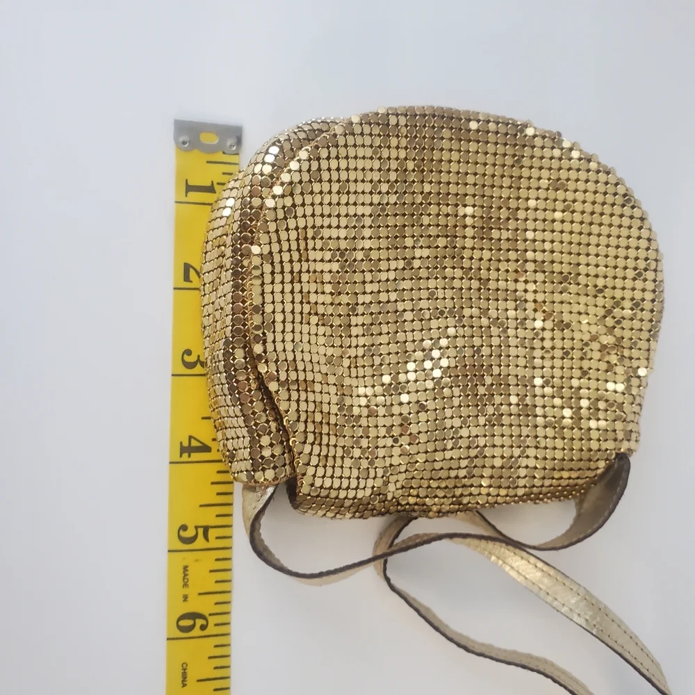 Whiting and Davis Gold Mesh Night Bag, Like New, Vintage - Picture 13 of 16